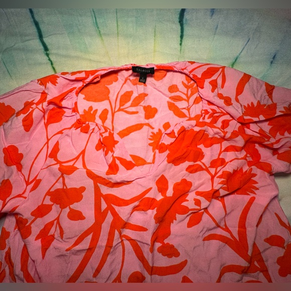 Talbots Tropical Summer Blouse - Picture 2 of 7